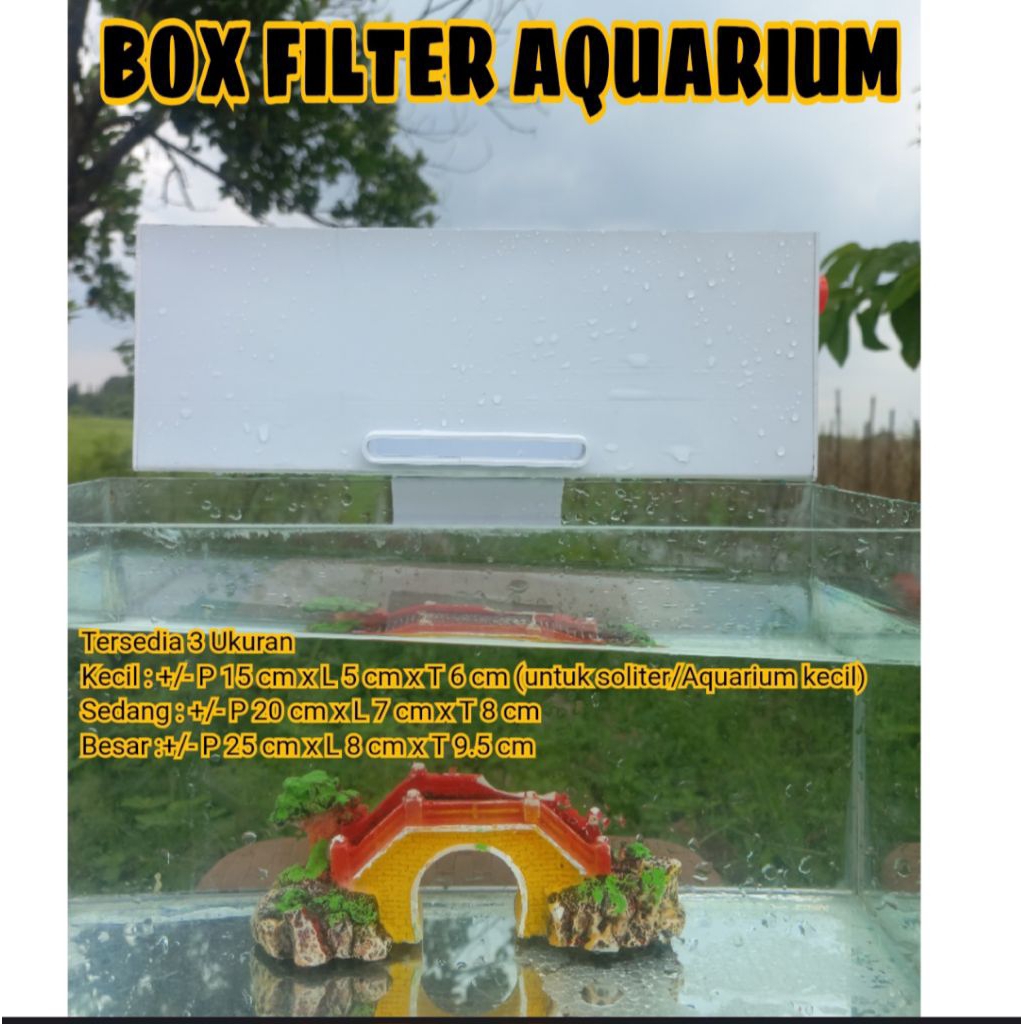 BOX FILTER AIR TERJUN AQUARIUM