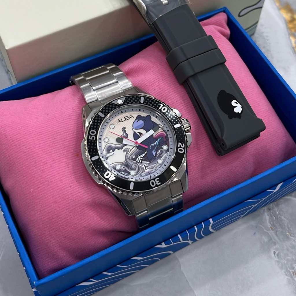 Jam Tangan Alba Pria Automatic AU4079 AU4079X1 Limited Edition Arkiv Original