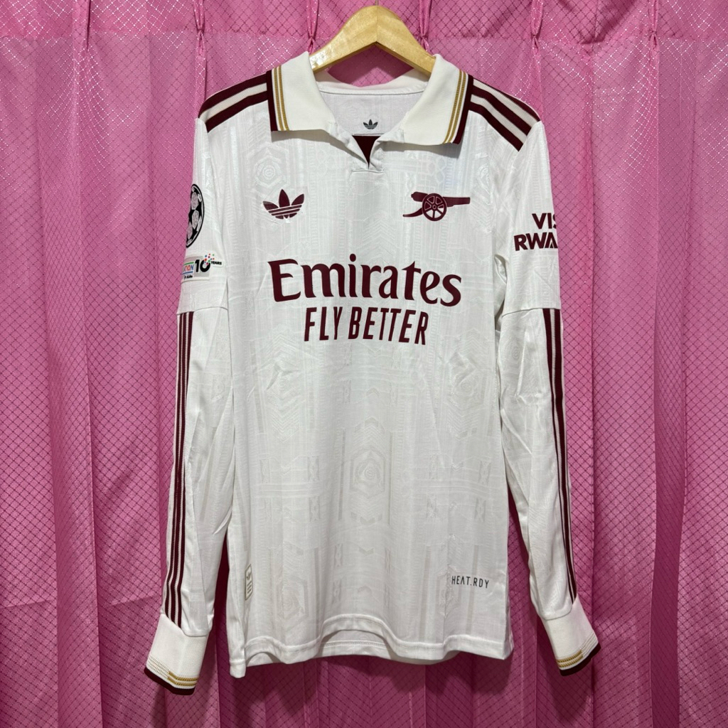Jersey Arsenal Third (3RD) Player Issue Long Sleeve / Patch and Nameset HK