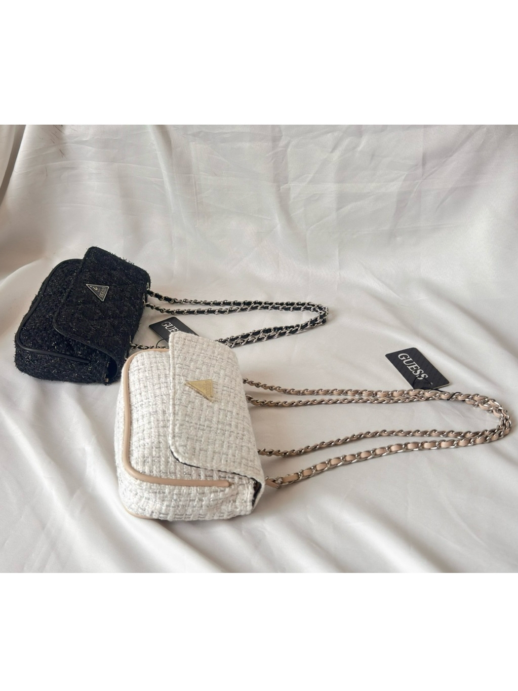 Guess Cessily Tweed Bag-Slingbag Rajut#3515i