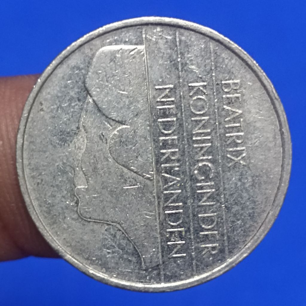 UANG KOIN BELANDA 1 GULDEN 1988