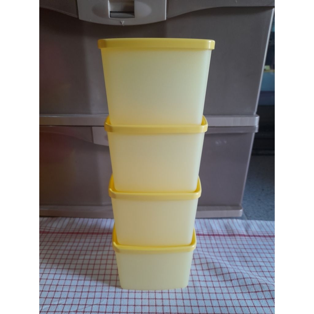 Tupperware Medium Square Round (4pcs)