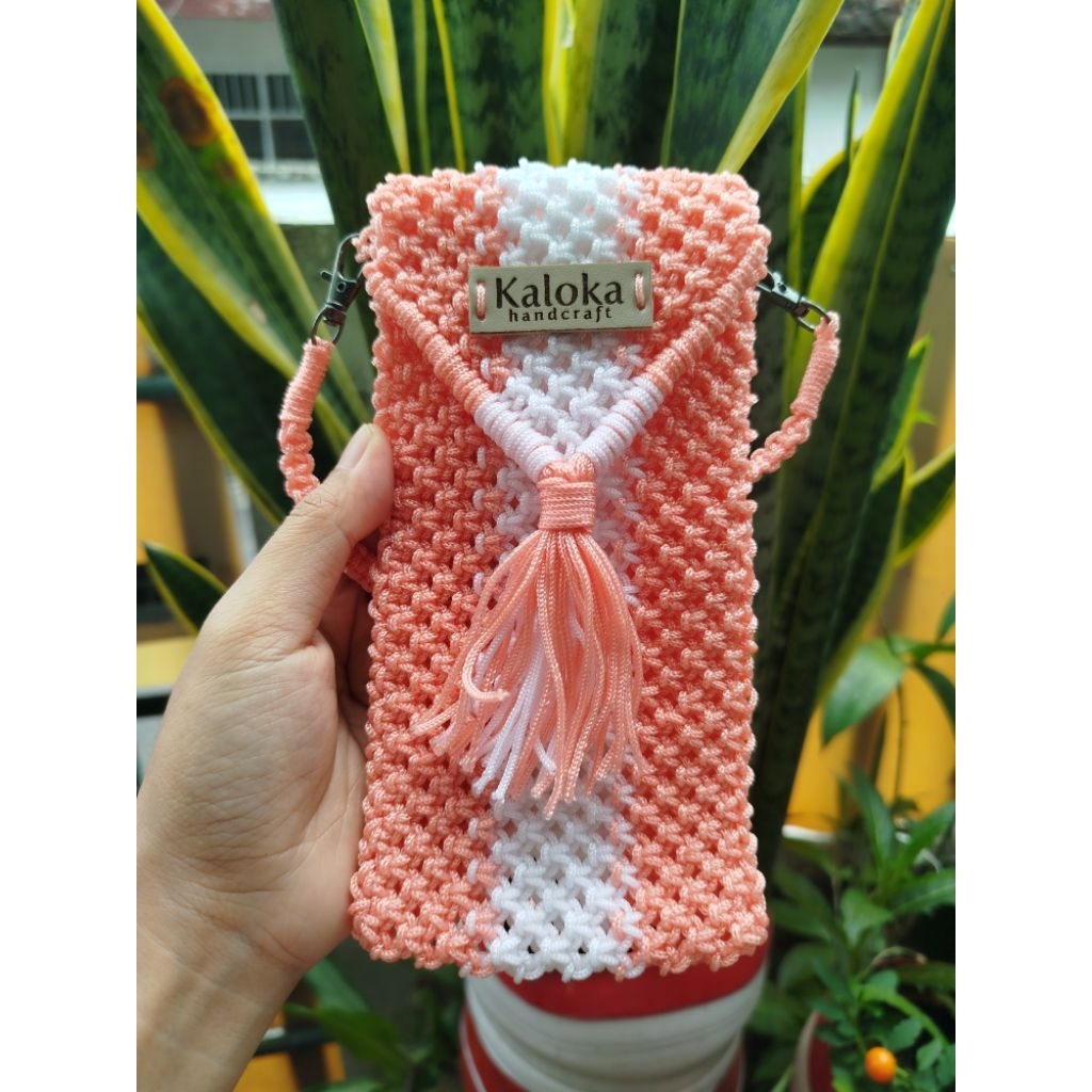 tas hp rajut tali kur