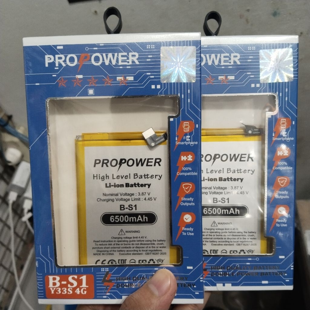 BATERAI BATRE BATRAI DOUBLE POWER VIVO Y33S/Y21/Y21S/Y21A BATERAI VIVO B-S1 PRO POWER