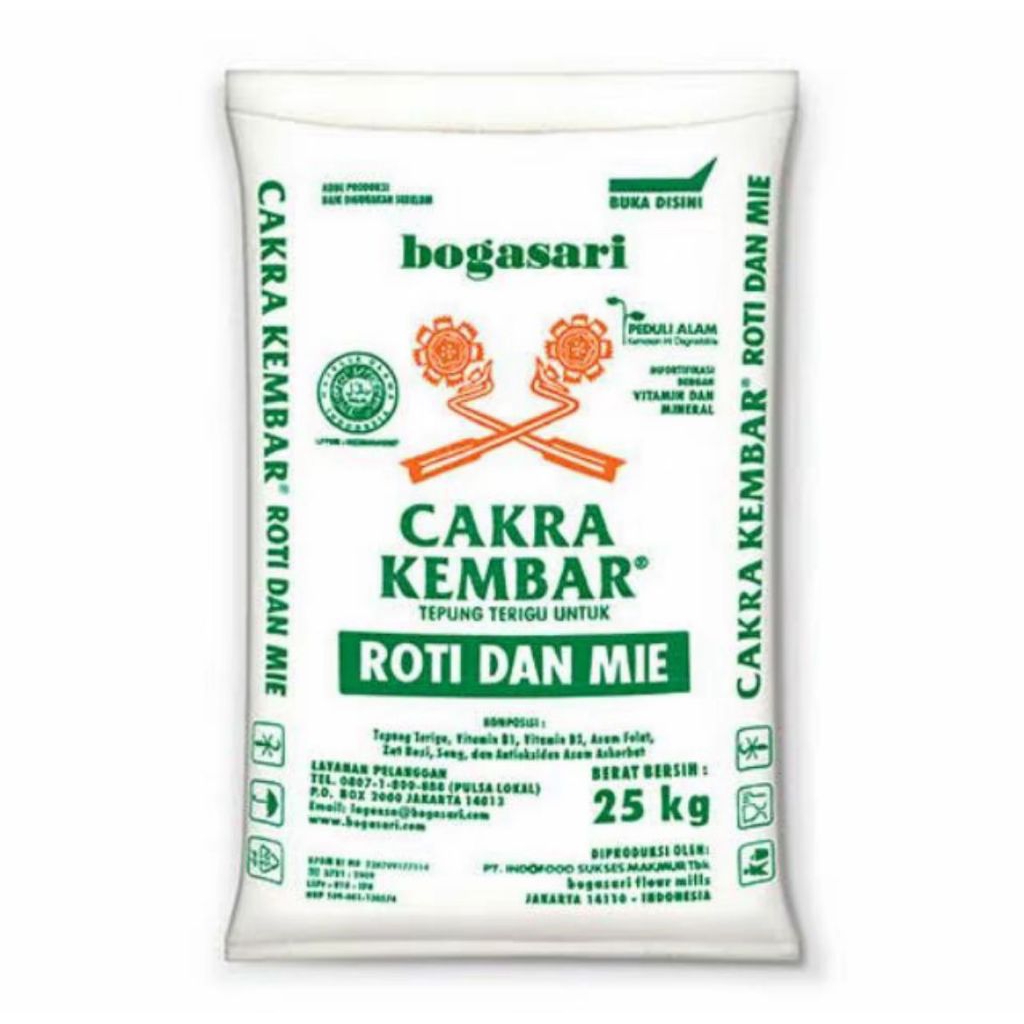 tepung terigu Cakra kembar (25kg)