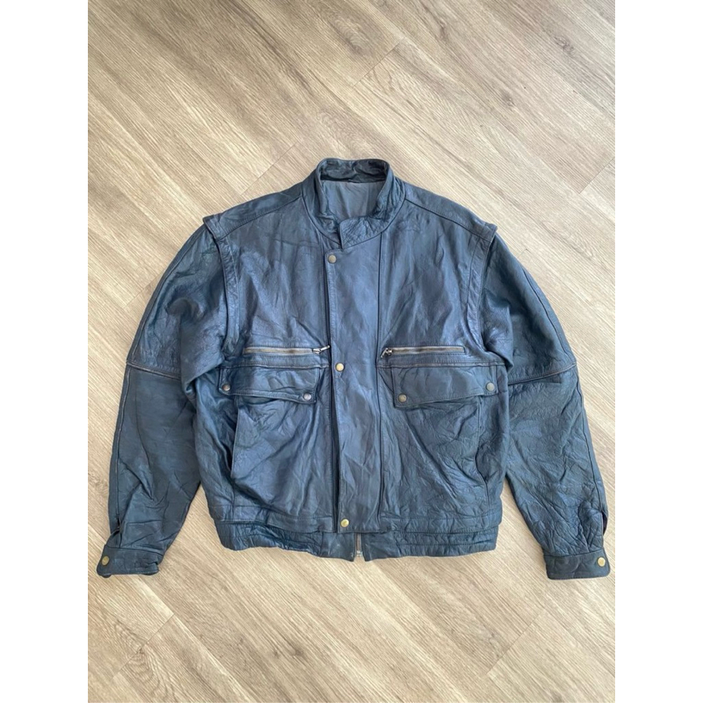 VINTAGE BOMBER LEATHER JACKET | BOMBER JACKET