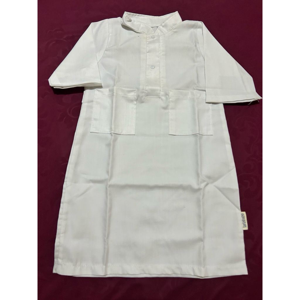 Preloved Gamis Koko Putih Anak 1th