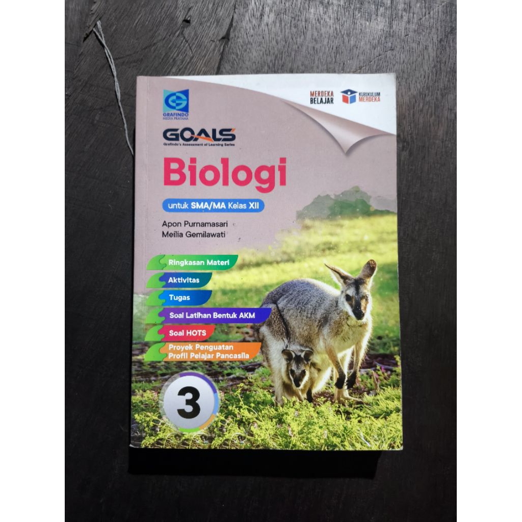 Buku Grafindo Biologi ORI SMA Kelas 12 Kurikulum Merdeka (Bekas)