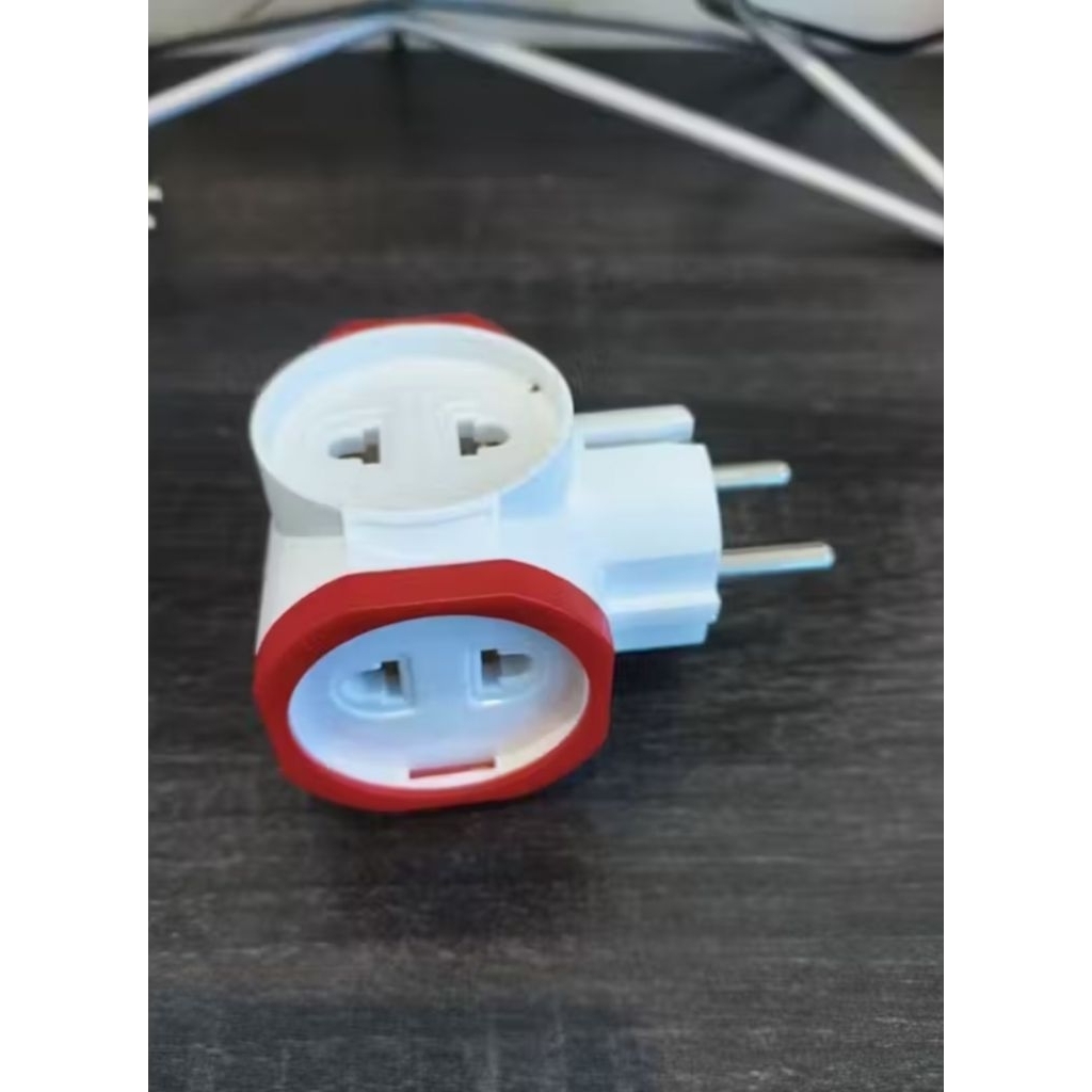 STEKER T Arde Colokan Saklar Merah 4 Lubang|| Biru 3 Lubang + ON/OF merk dexicon