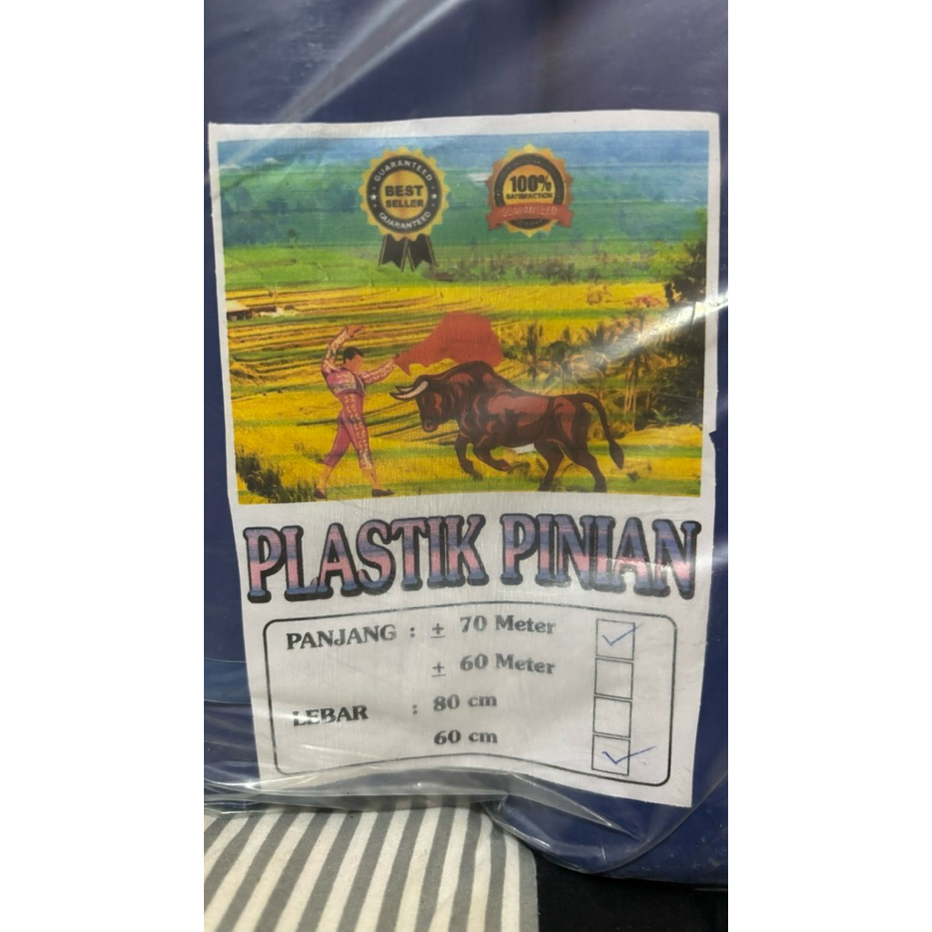 Plastik Nilon/Pinian Premium Pertanian Bungkus Plastik Biru per ROLL