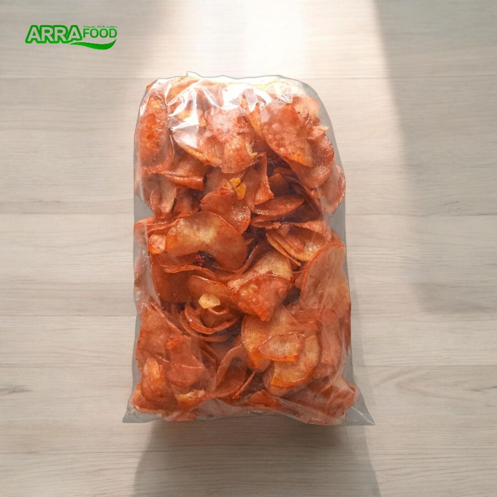 [1 KG] Keripik Singkong Balado kripik Pedas snack cemilan asli lampung
