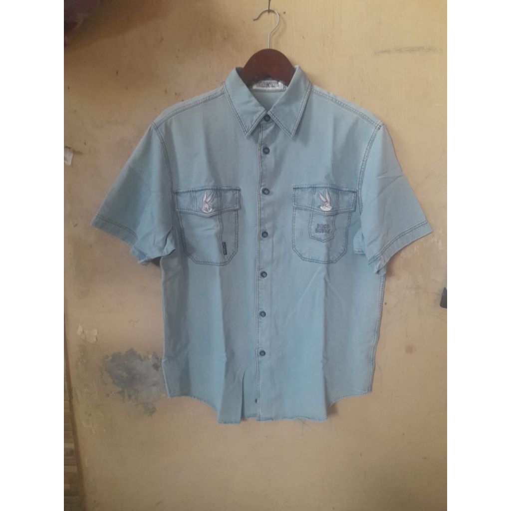 BUNDLE KEMEJA DENIM VINTAGE BUGS BUNNY DAN POLO WORK SHIRT