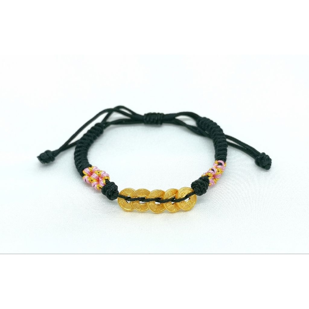 Gelang Emas Asli Koin 24k Hongkong 999.9 Tali