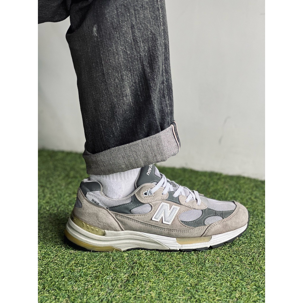 NB 992 GREY WHITE MADE IN USA