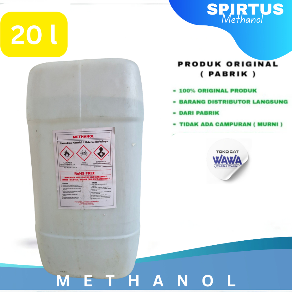 METHANOL 20 LITER / SPIRITUS / METANOL BENING PLUS PACKING KAYU