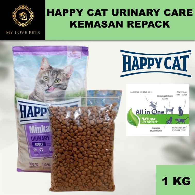 Hc Urinary Care Happy cat Minkas Urinary care Kemasan 1 Kg happycat minkas urinary care
