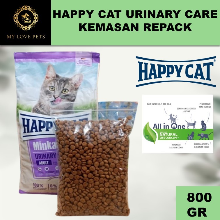 Hc Urinary Care Happy cat Minkas Urinary care Kemasan 800 Gr happycat minkas urinary care