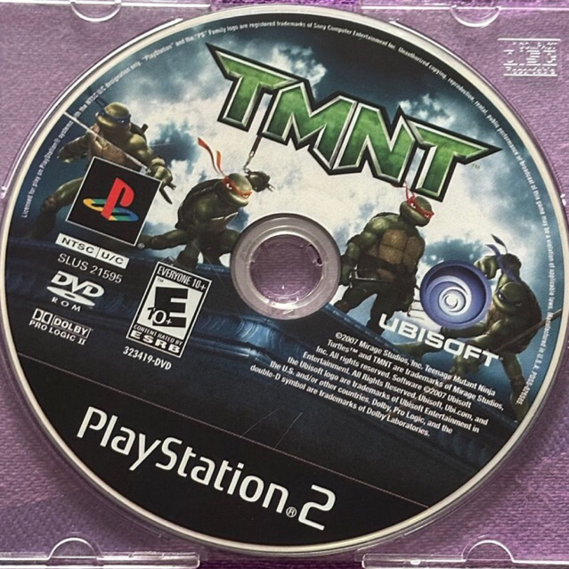 kaset ps2 ori us TMNT ninja turtles