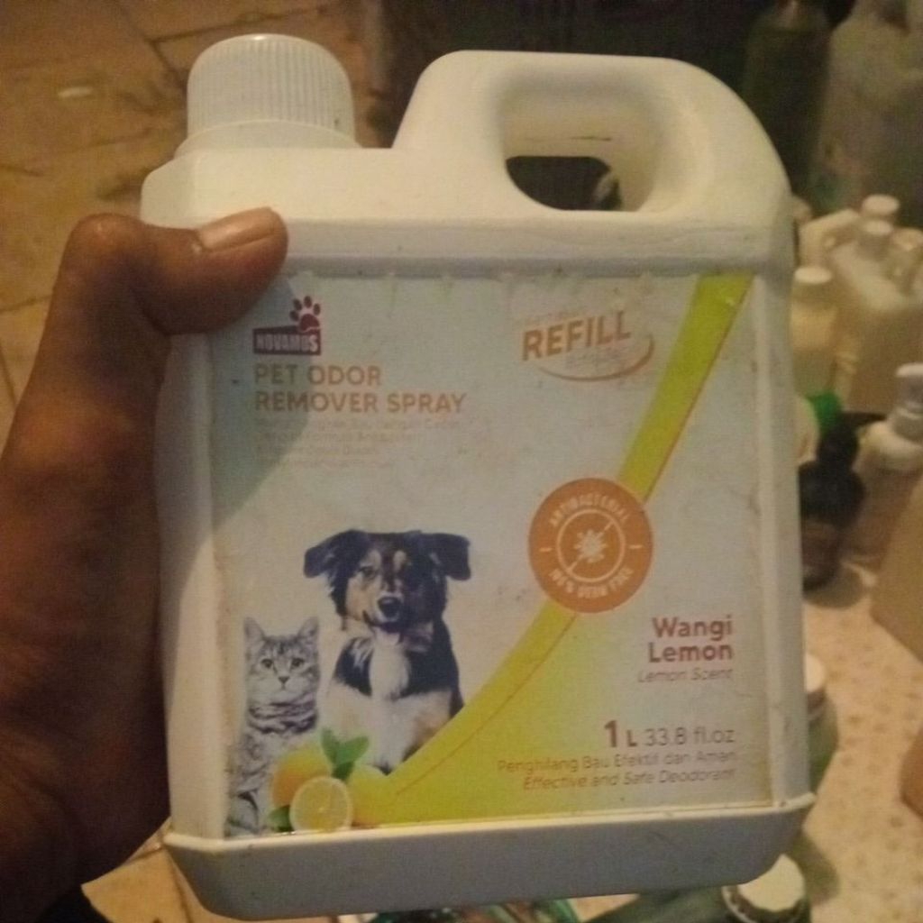 NOVAMOS PET ODOR REMOVER SPRAY | WANGI LEMON 1L