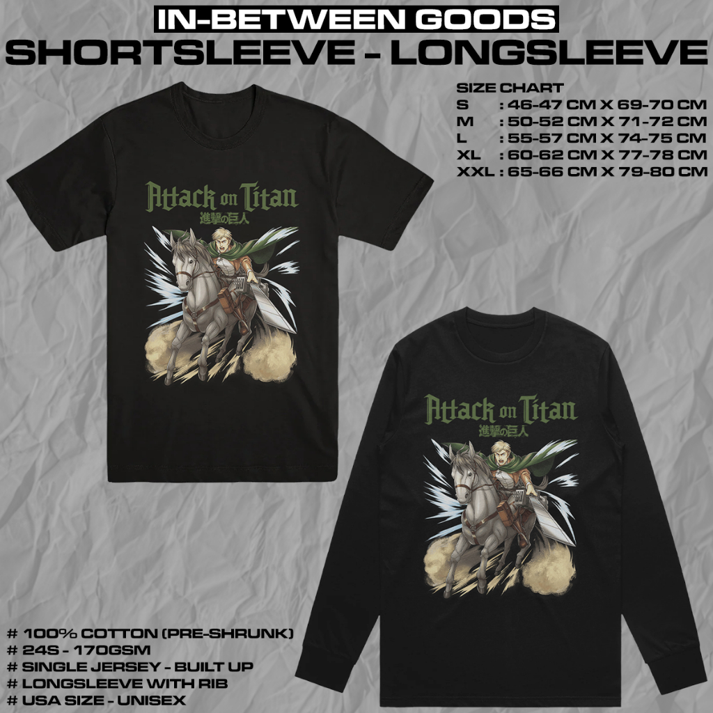 ATTACK ON TITAN - ERWIN SMITH | T-SHIRT | LONGSLEEVE | ANIME MERCH