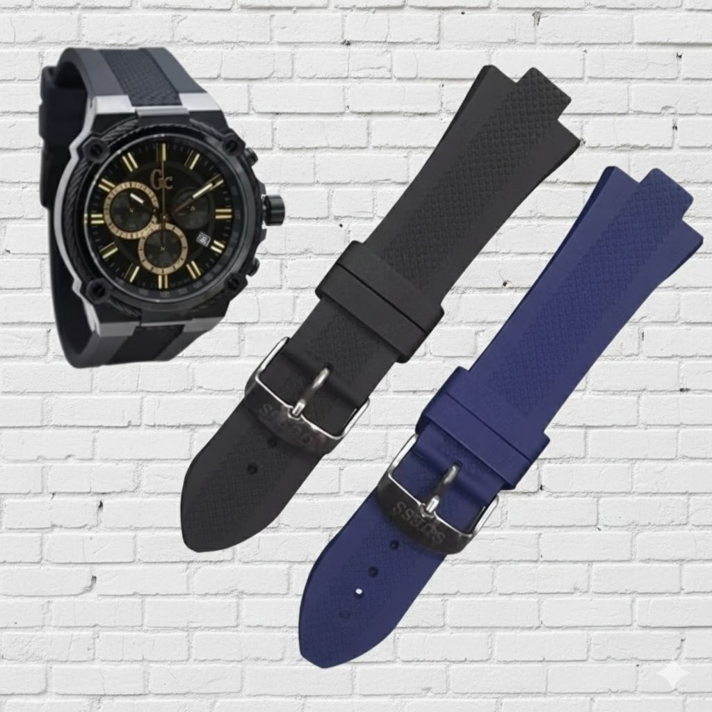 Tali Jam Ruber GC Collection lug 26mm Strap GUESS Y2400BG