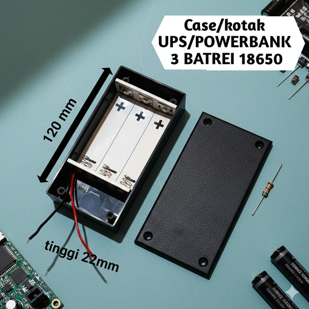 case UPS/POWERBANK 3 batrei 18650 lithium