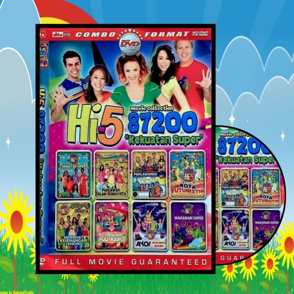 KASET DVD HI 5 KOLEKSI - DVD EDUKASI ANAK-ANAK - LENGKAP PAKAI BOX SEGEL