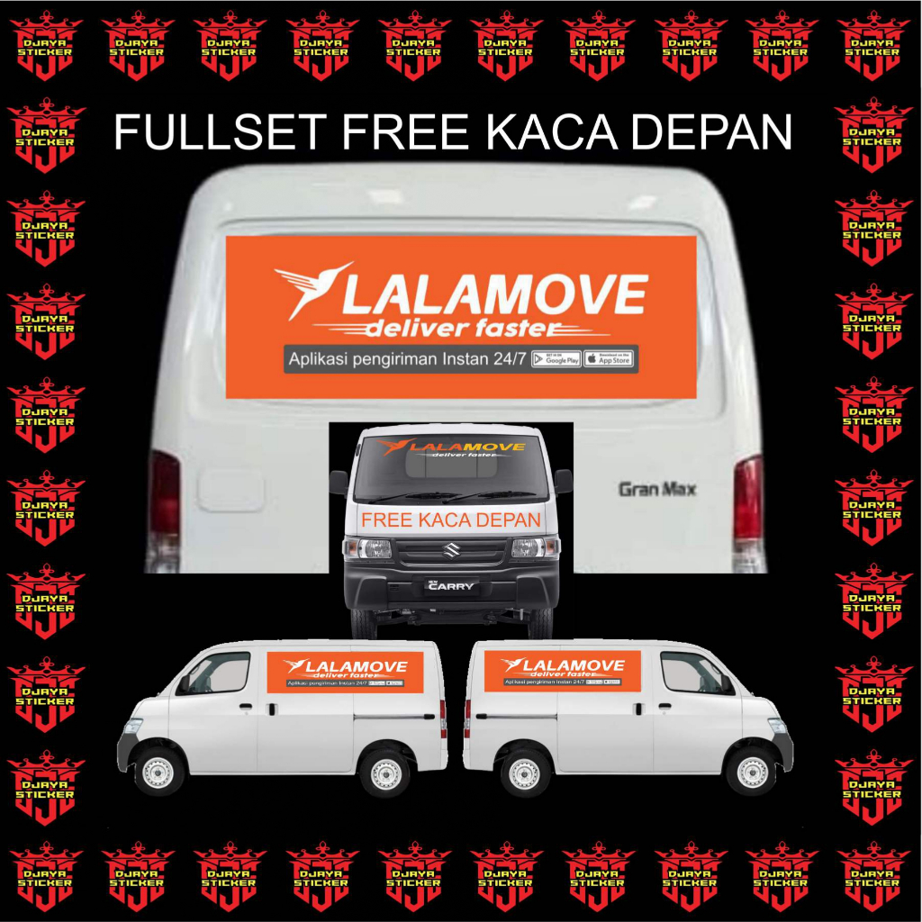 Sticker LALAMOVE Stiker Variasi MOBIL BLINDVAN GRANMAX APV DLL