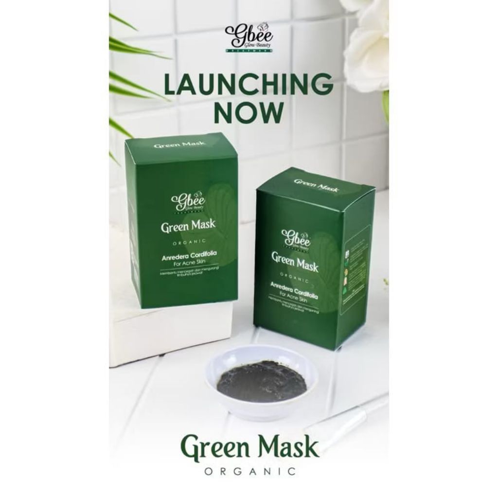 Green Mask Gbee Glow Beauty (BPOM) ORI