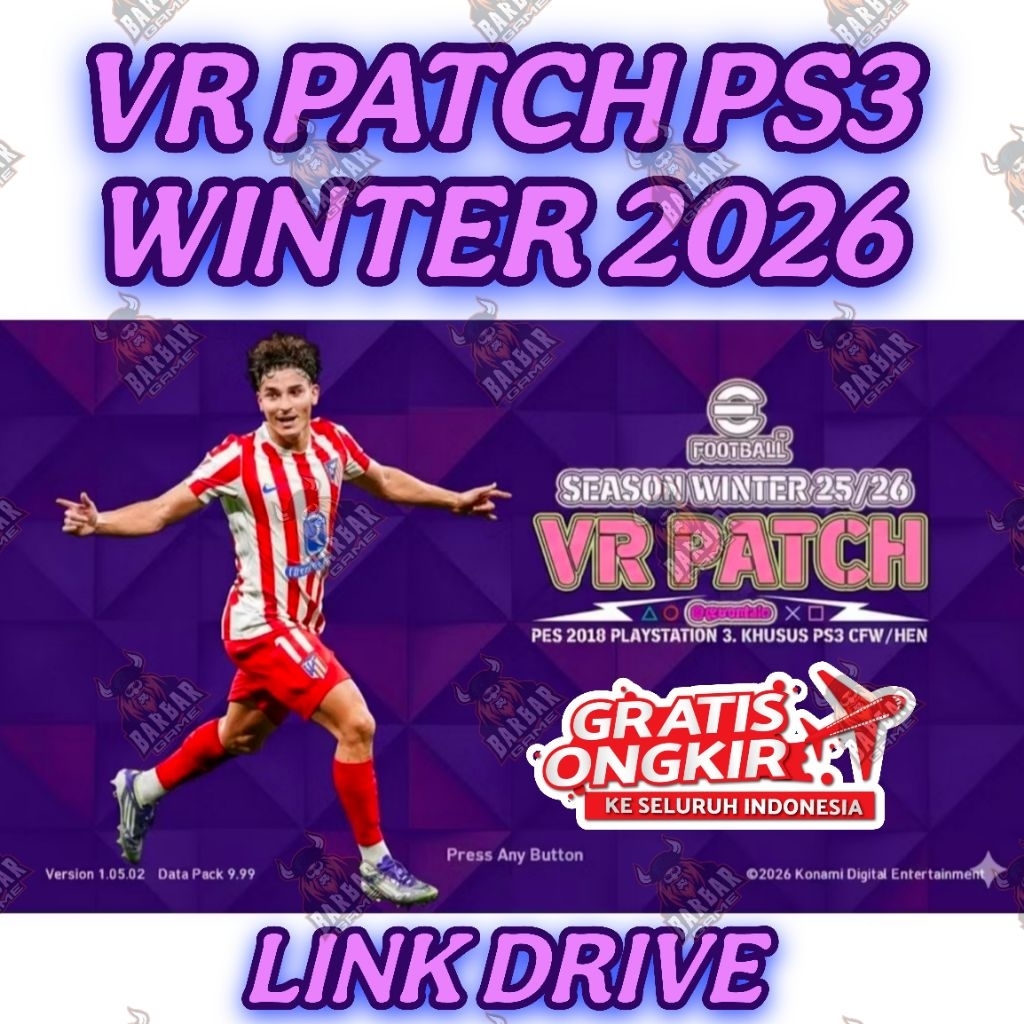 NEW VR Patch PES WINTER 2026 Update Terbaru - game ps2 ps3 ps4 cfw hfw hen bitbox gembox
