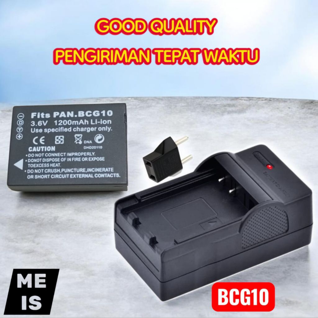 Baterai & Charger Lumix DMW BCG10 DMC TZ10 TZ8 TZ7 TZ6 TZ35 TZ30 TZ25 TZ20 TZ22 TZ18 - Batre Casan