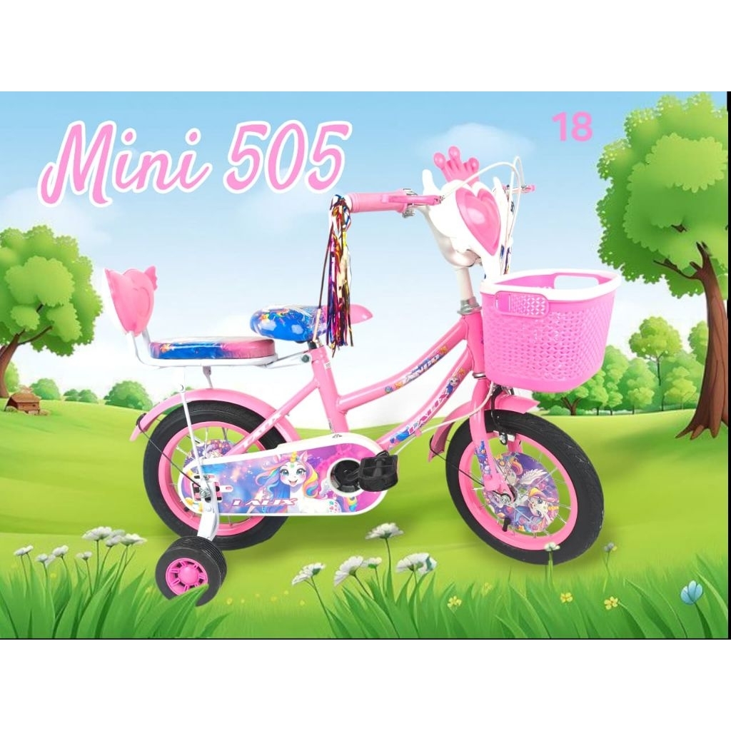 Sepeda Anak Perempuan Mini 18 Inch Tango Lalic 505