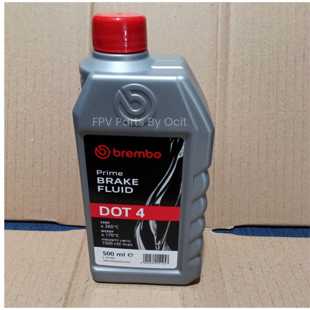 BRAKE FLUID DOT 4 500ML BREMBO ORIGINAL - MINYAK REM - OLI REM 500ML DOT 4