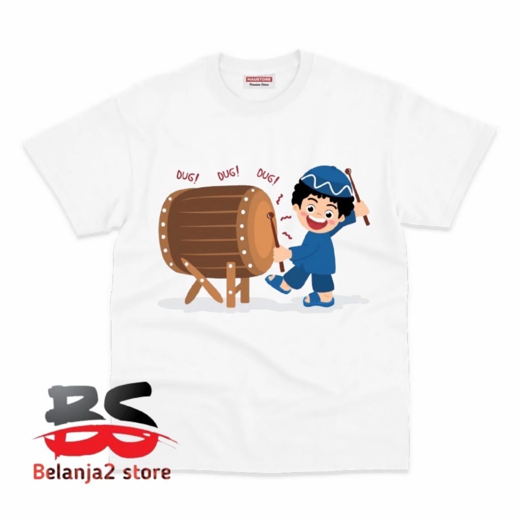 BAJU ANAK KAOS ANAK MOTIF GAMBAR KARTUN ANAK MAIN BEDUG ATASAN ANAK FREE NAMA