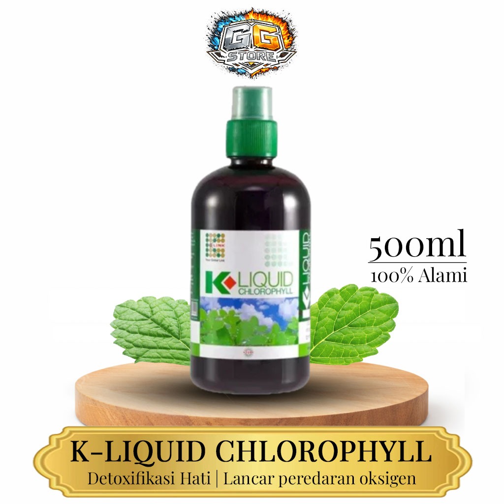 K-Liquid Chlorophyll 500ml Klorofil Cair K-Link Detoks Hati, Diet, Tingkatkan Energi Booster Imun Tu