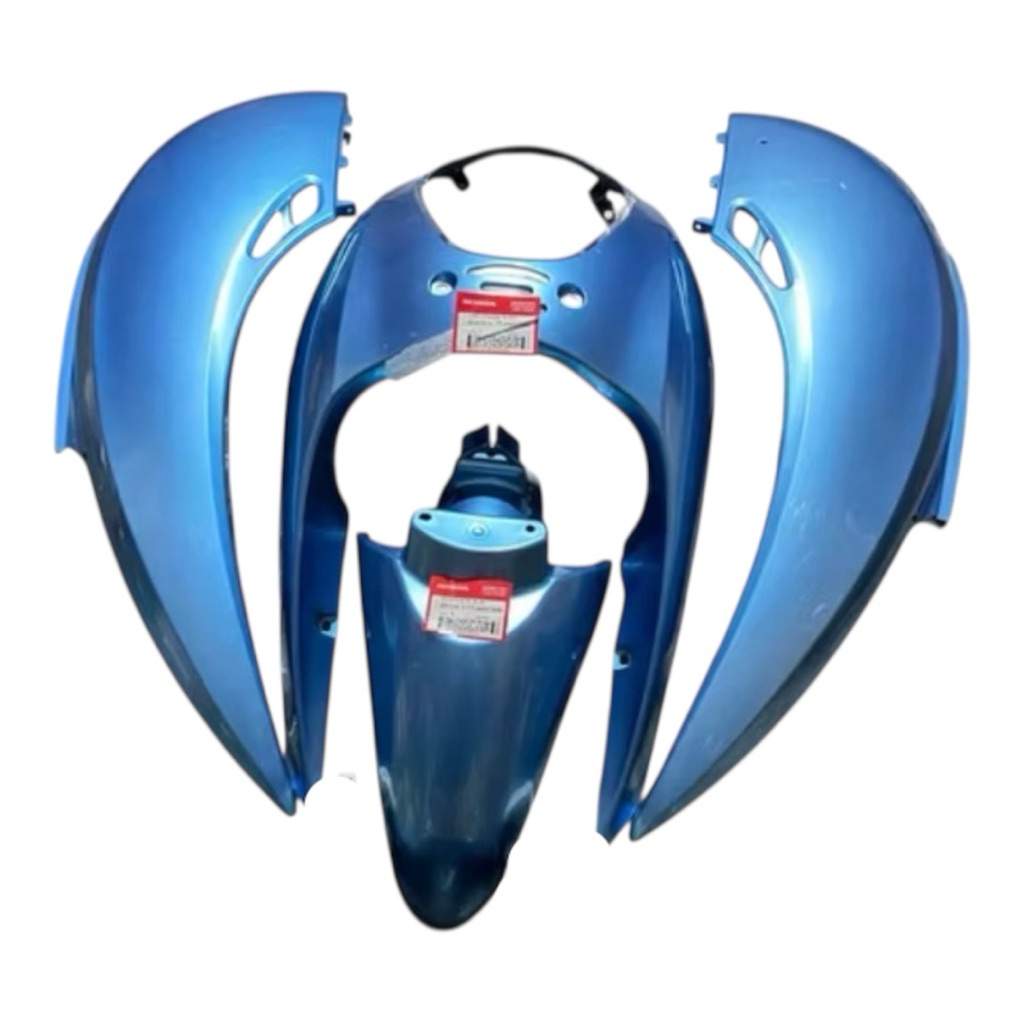 body halus set honda scoopy karbu biru telor asin tameng scoopy body scoopy