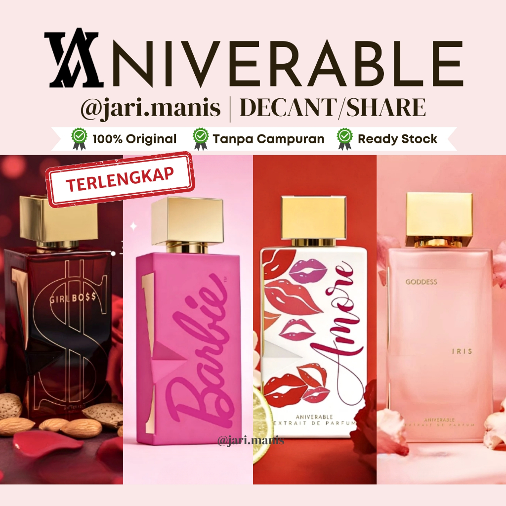 decant share Aniverable Barbie Iris goddess girlboss aphrodite amore drama queen majestic thalassa t