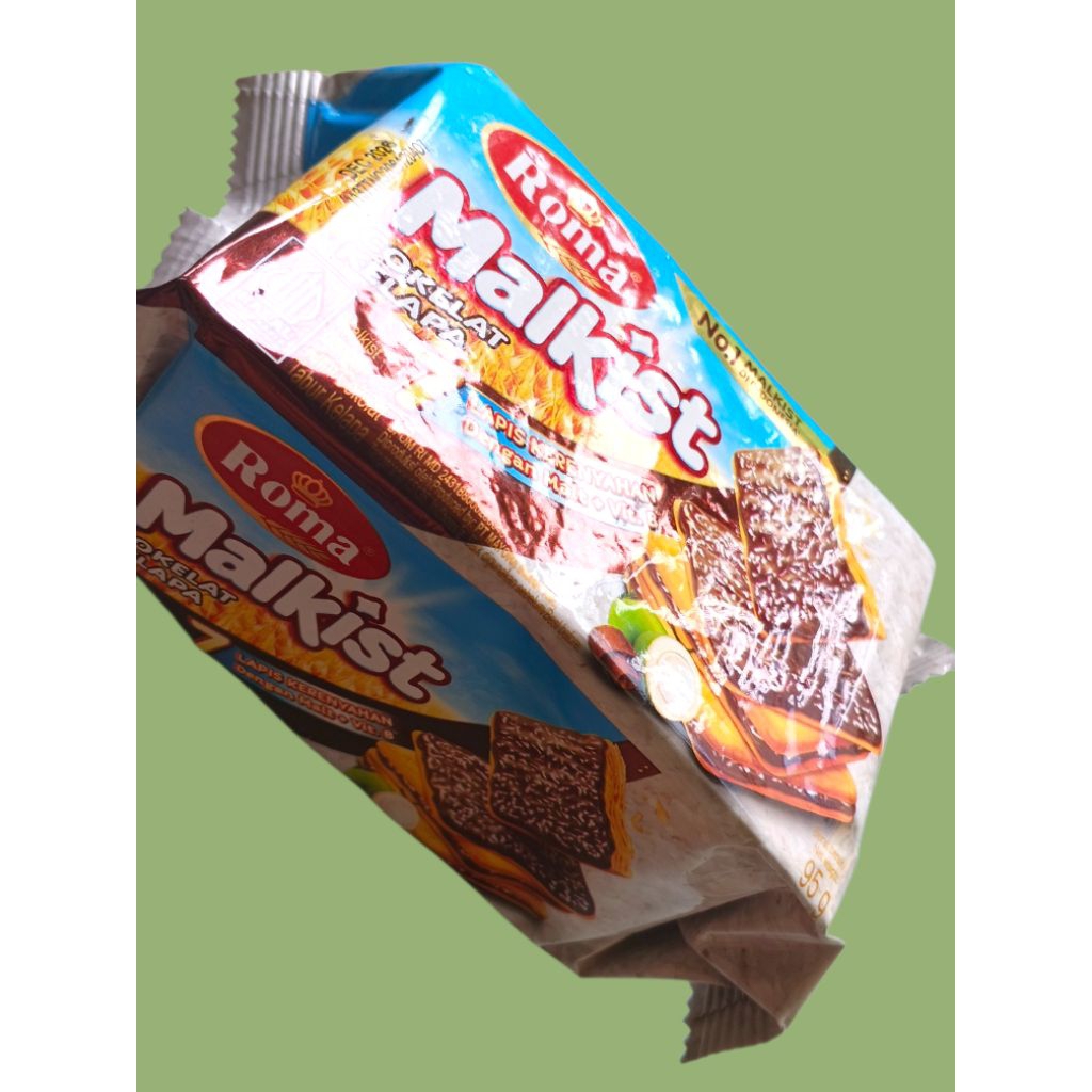 Biskuit Roma Malkist Coklat Kelapa 1 bungkus 95 gram