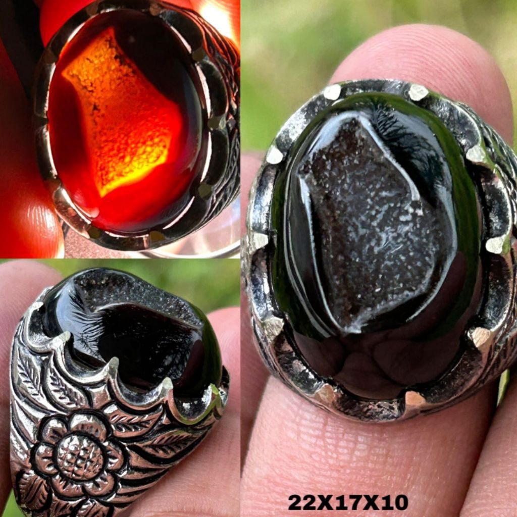 CINCIN BATU AKIK YAMAN WULUNG SEMI COMBONG