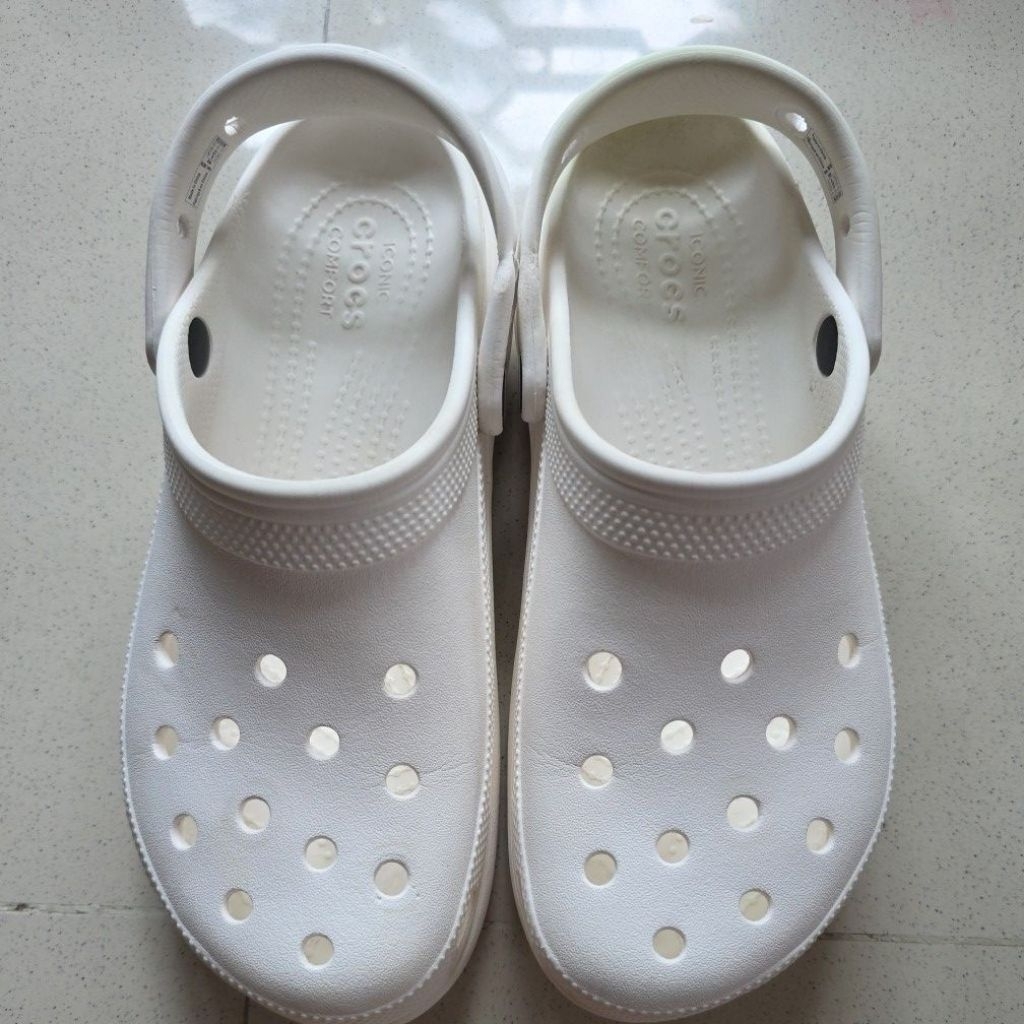 Sandal Crocs putih Original Secondhand/Preloved