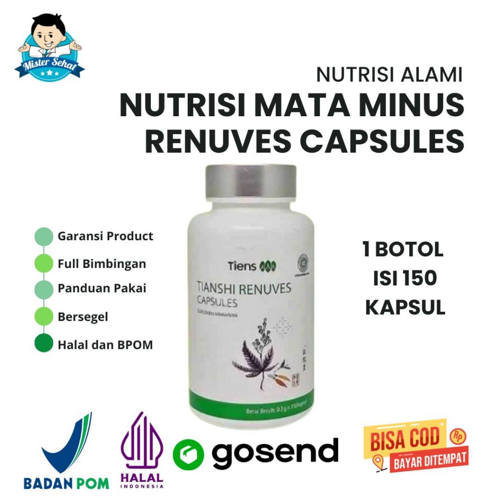 Tiens Renuves Capsule Mata Minus 150 Kapsul