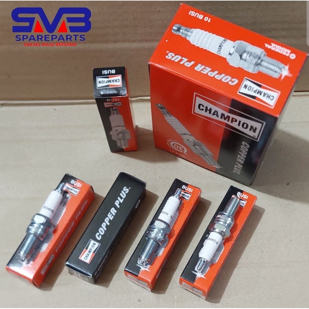 BUSI MOTOR CHAMPION ORIGINAL ASLI 100% RG4HC, N11YC, L95YC, Z9Y, A 8 YC, 1 kotak isi 10pcs