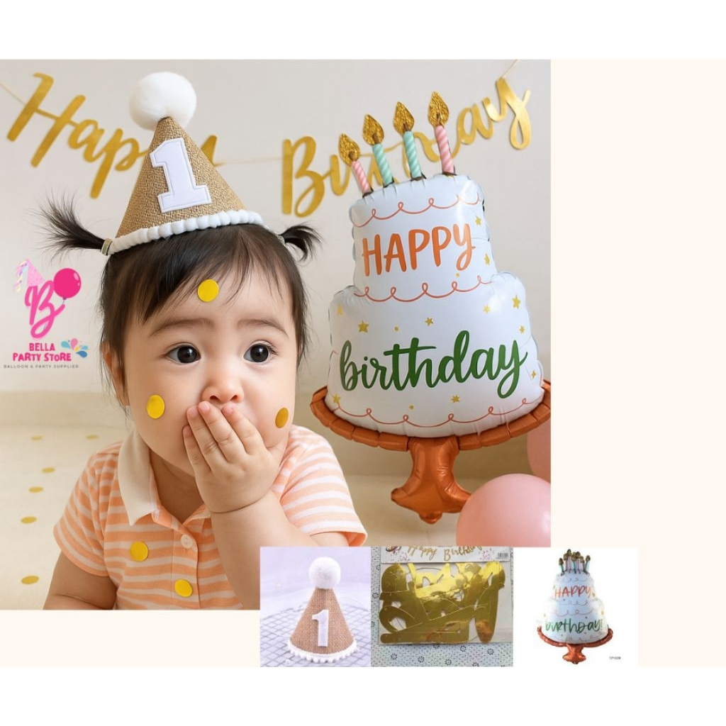 paket set dekorasi baby simple ultah anak pertama dekorasi ultah bayi