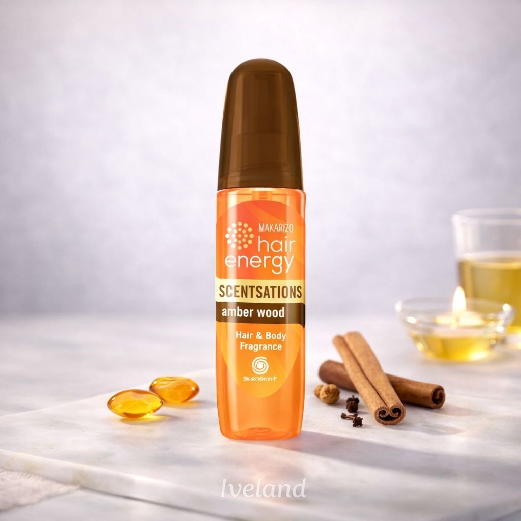 Makarizo Hair Energy Parfum Rambut Amber Wood 100ml