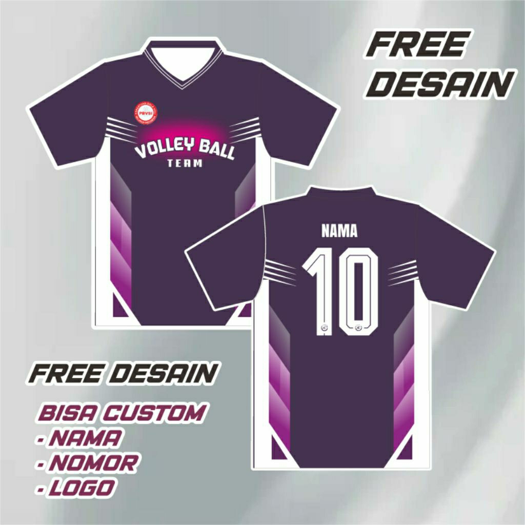 JERSEY VOLLEY JERSEY TEAM VOLLEY  bisa custom nama dan nomor