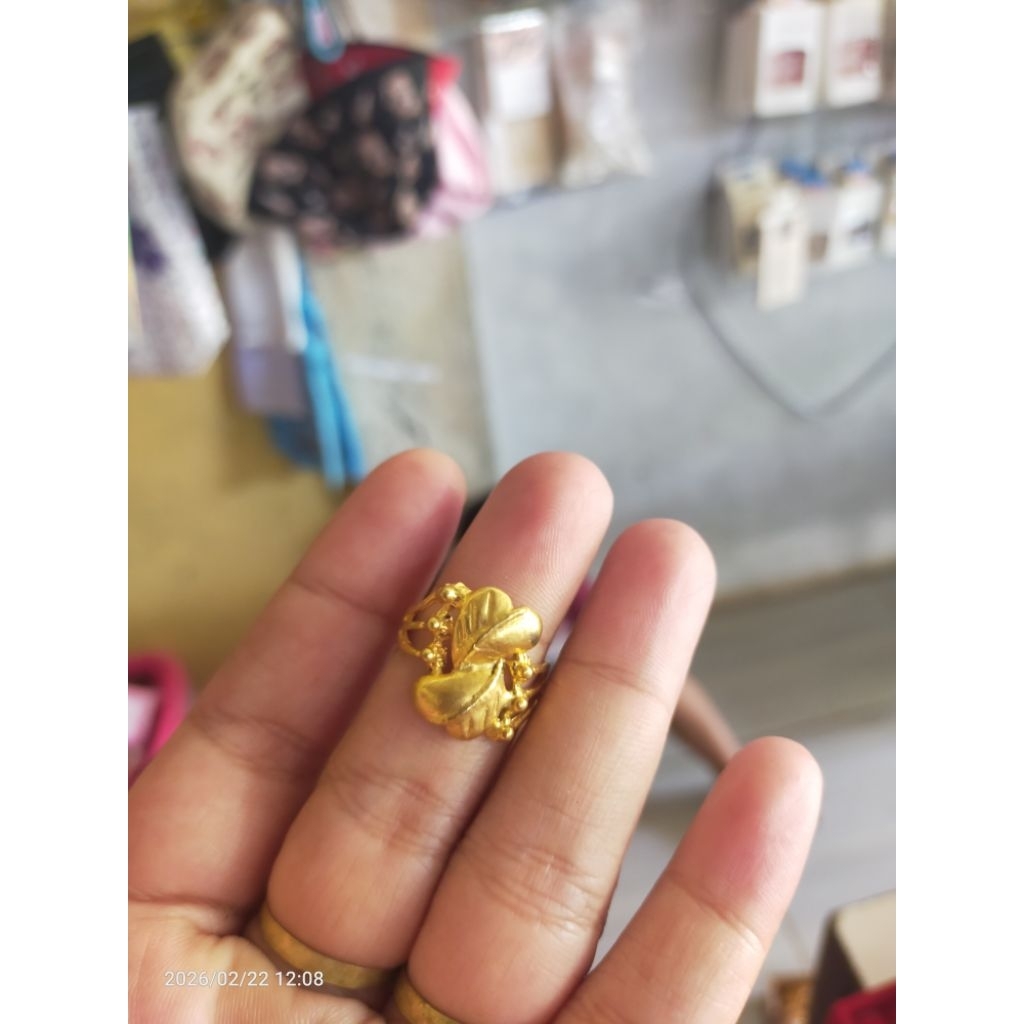 Cincin koin 91 asli bentuk hati
