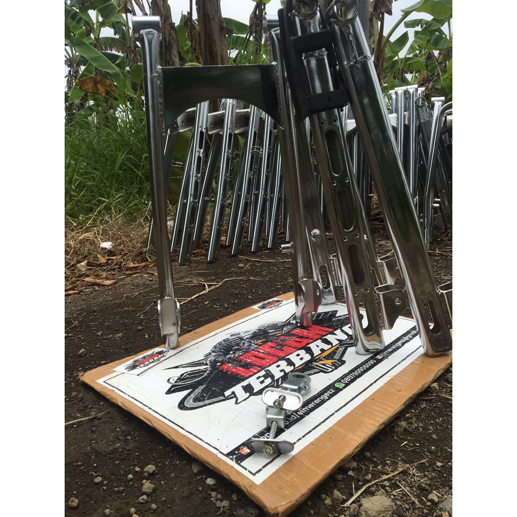Swing Arm/Arem W175 itech PNP GL/GLmax/Mp Croum&Set Setelan Arm + karet pelindung Dettail khusus{Pol