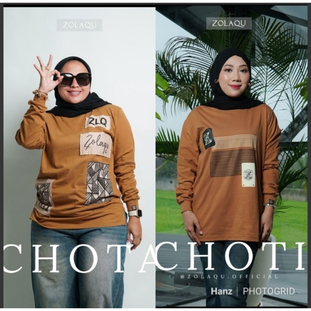 Kaos ZOLAQU ORIGINAL - Cinnamon Series- Seri Warna Coklat Cinamon