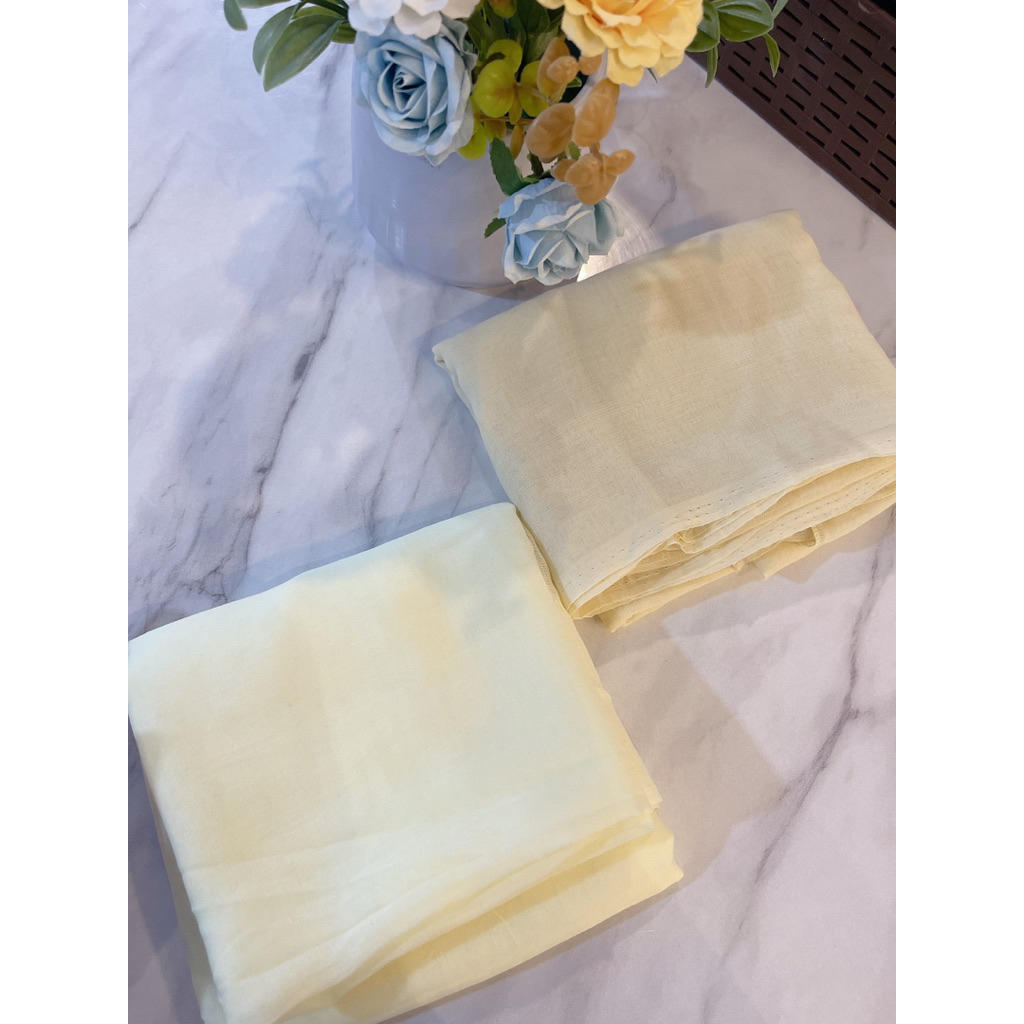 HIJAB BUTTER STANDAR YELLOW POLOS//JILBAB KUNING/HIJAB STANDAR POLOS KHUSUS WARNA BUTTER YELLOW