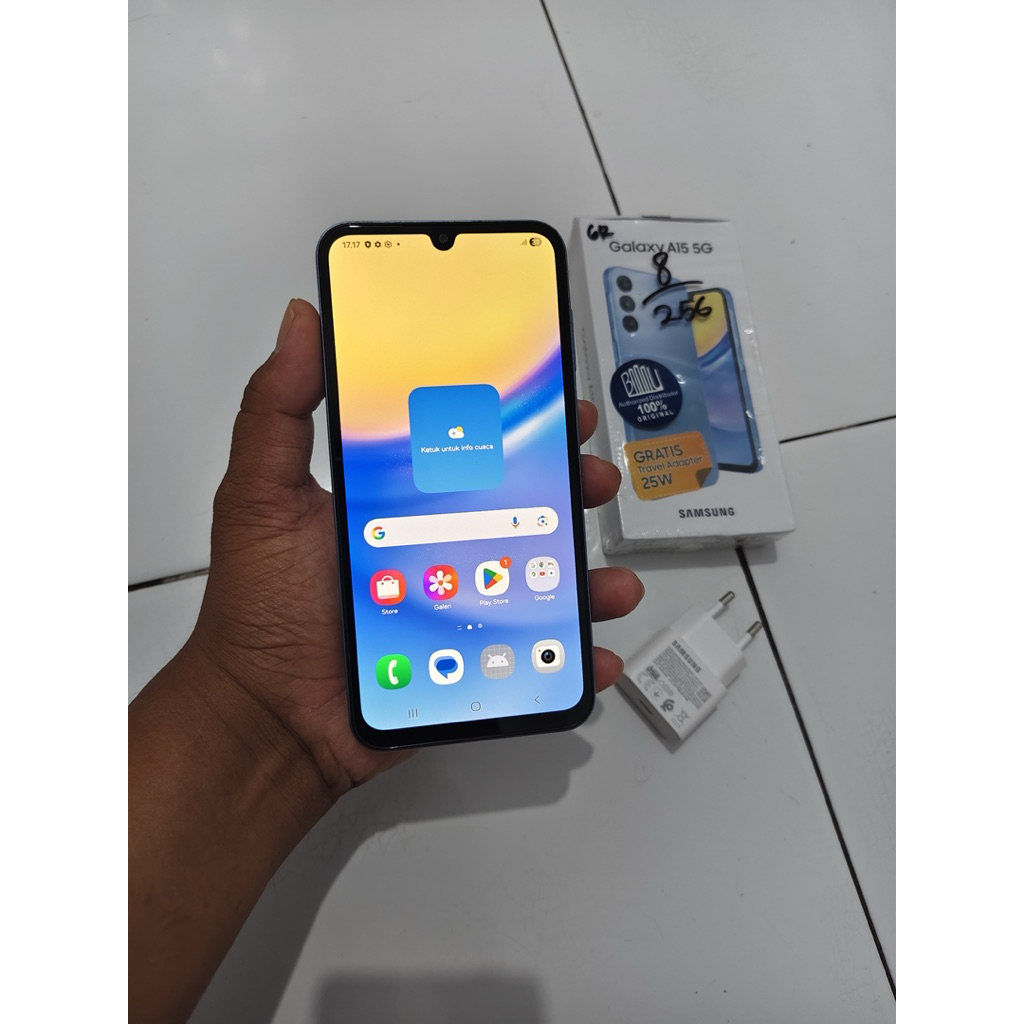 samsung a15 5G 8/256gb second bekas pakai terawat fullset original